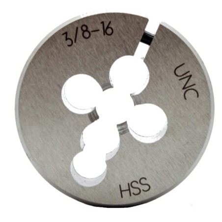 Dado de Tarraja de 3/8" - 16 redondo de 1" A.V. (HSS)